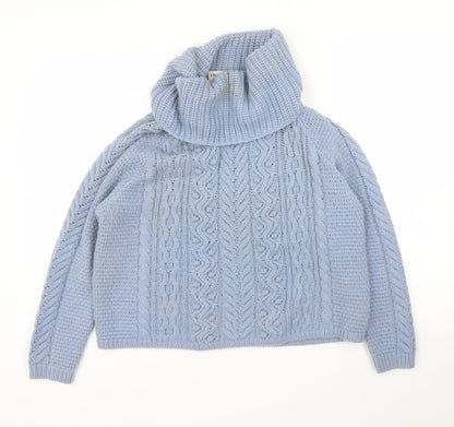 Preloved M&S Womens Blue   Pullover Jumper Size 14 - Front