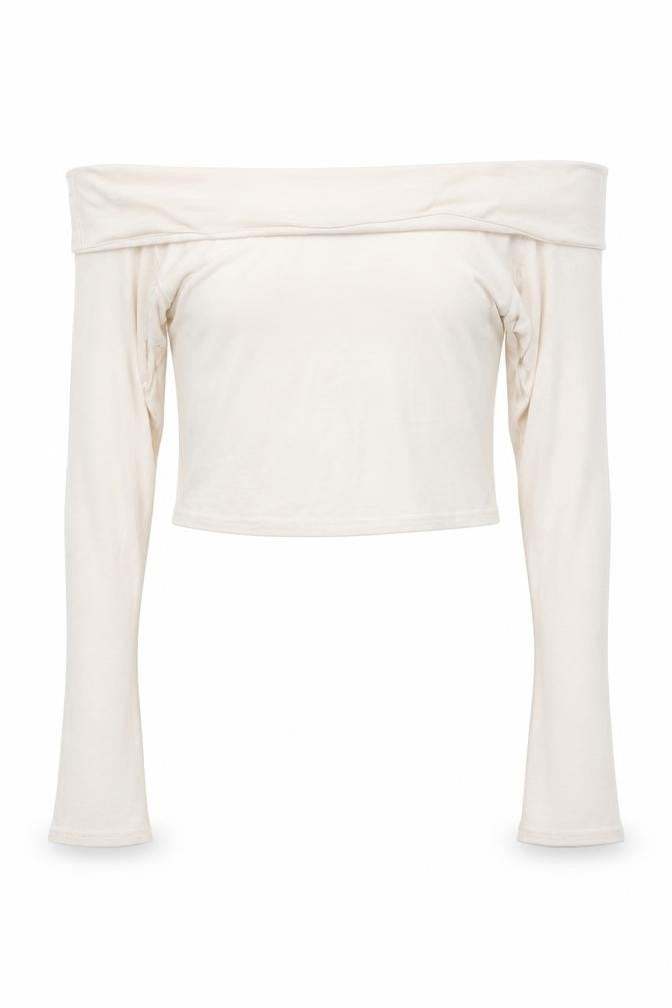 Boohoo Womens White   Cropped Blouse Size 8