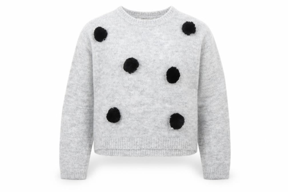 Evie Girls Grey   Pullover Jumper Size 11 Years