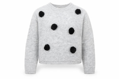 Evie Girls Grey   Pullover Jumper Size 11 Years