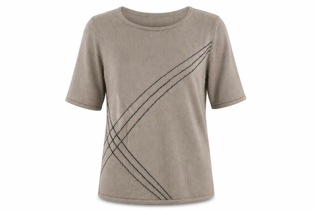 BHS Womens Brown   Basic T-Shirt Size 12