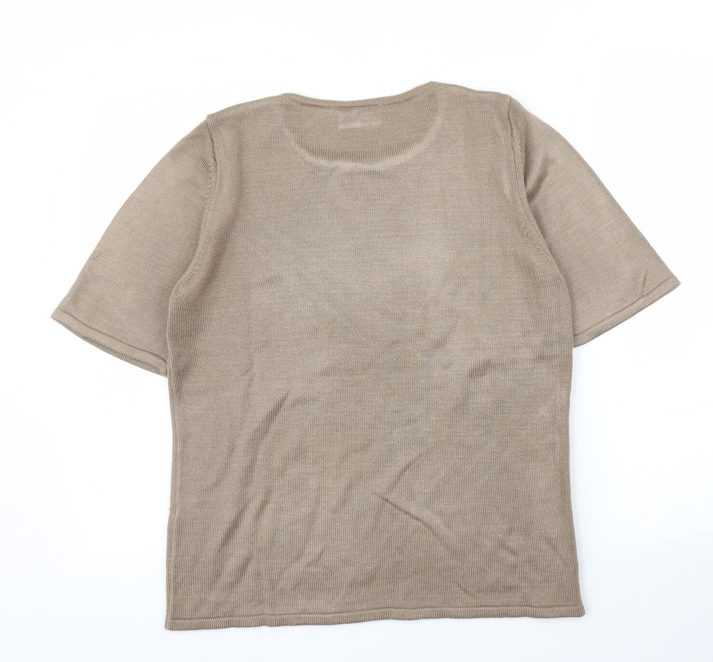 BHS Womens Brown   Basic T-Shirt Size 12
