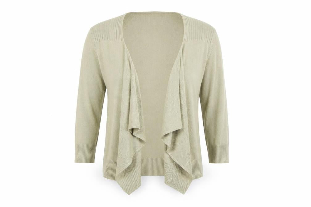 TU Womens Gold  Knit Cardigan Jumper Size 10