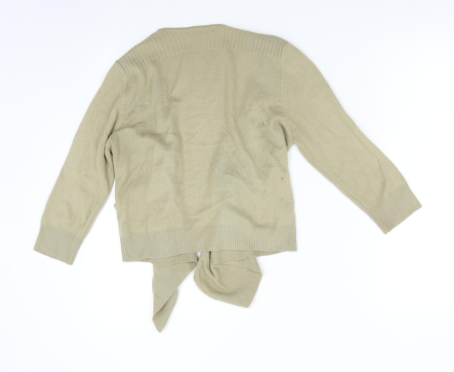 TU Womens Gold  Knit Cardigan Jumper Size 10