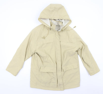 Marks & Spencer Womens Beige   Overcoat Coat Size 8