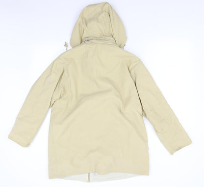 Marks & Spencer Womens Beige   Overcoat Coat Size 8