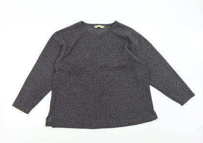 Joie de Vivre Womens Grey  Knit Pullover Jumper Size M