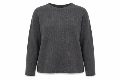 Joie de Vivre Womens Grey  Knit Pullover Jumper Size M