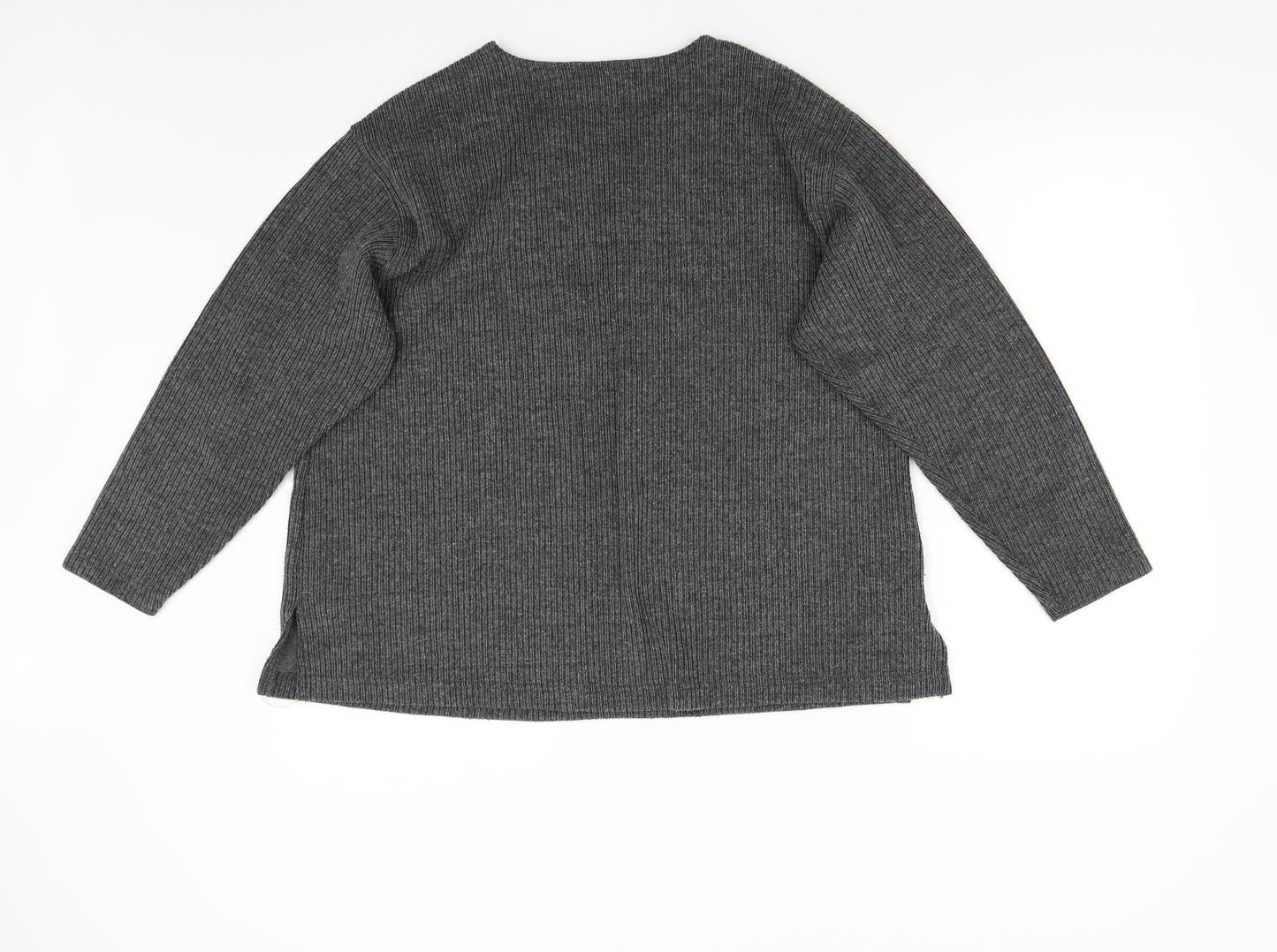 Joie de Vivre Womens Grey  Knit Pullover Jumper Size M