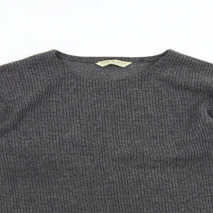 Joie de Vivre Womens Grey  Knit Pullover Jumper Size M