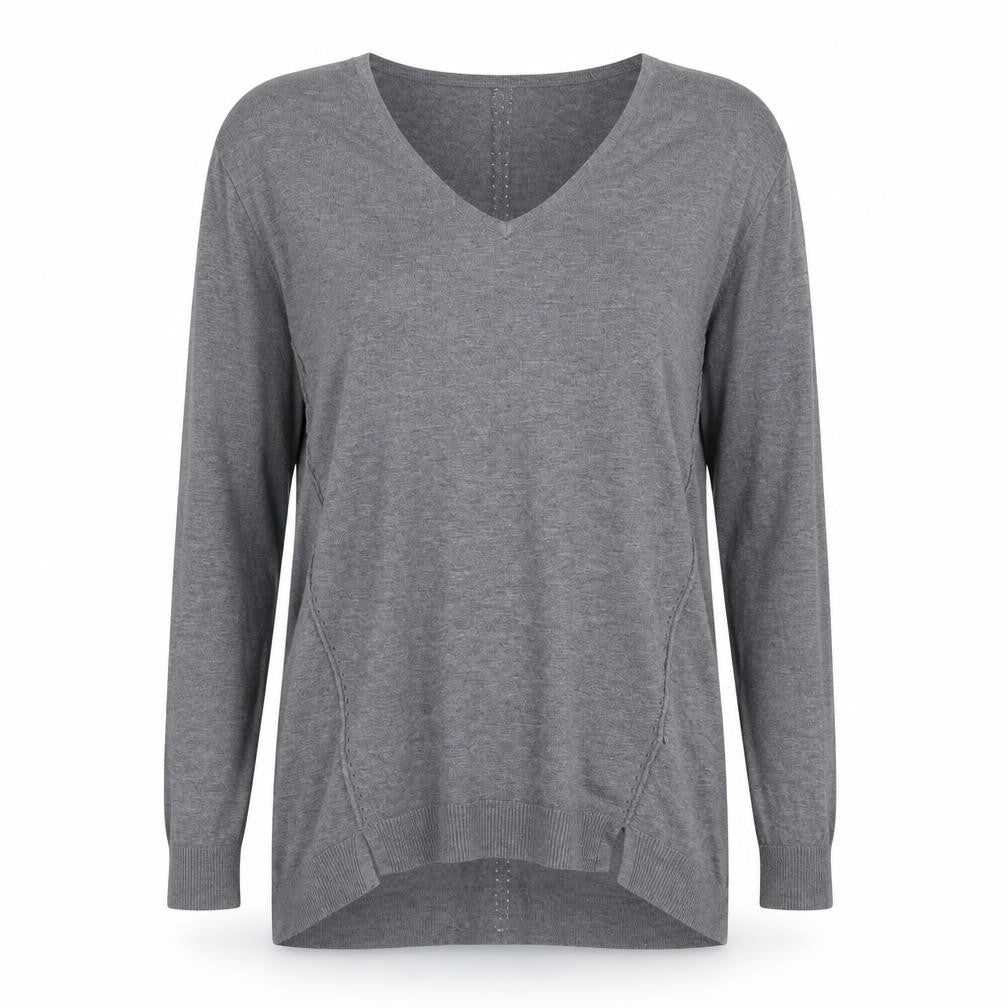 H&M Womens Grey  Knit Pullover Jumper Size S