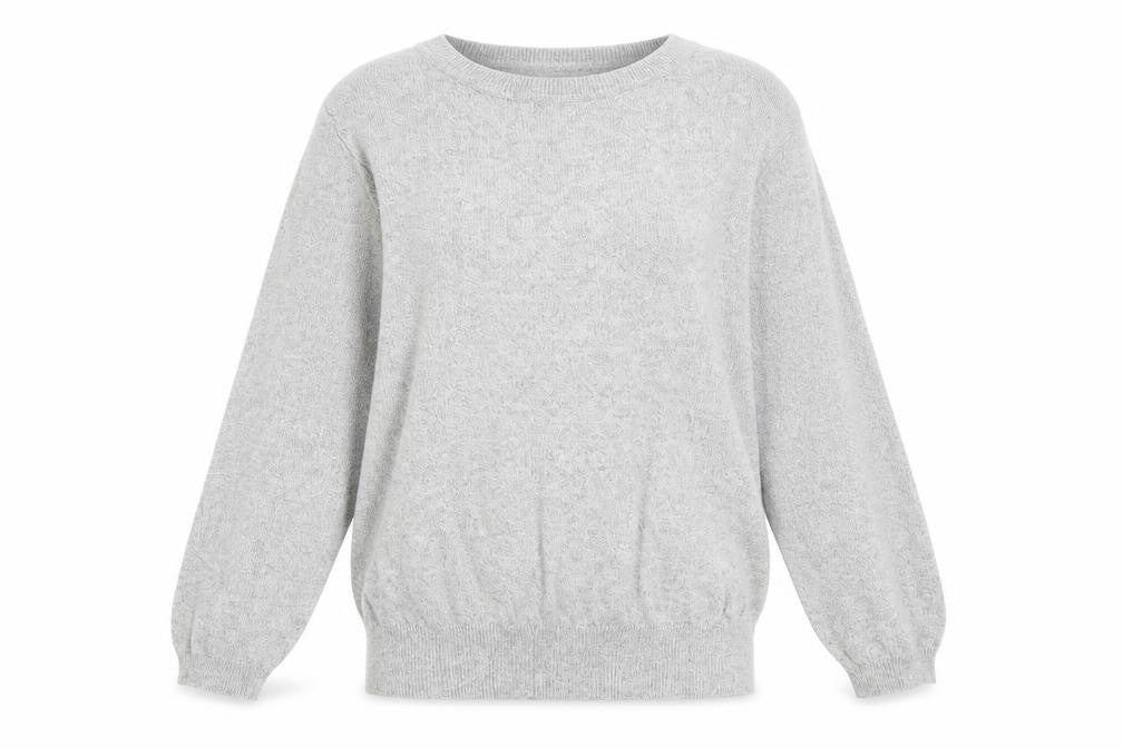 New Look Womens Grey  Knit Pullover Jumper Size 12