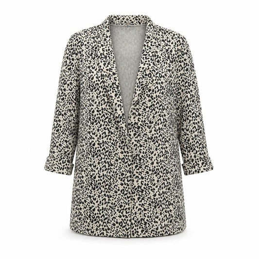 F&F Womens Multicoloured Animal Print  Jacket Blazer Size 6