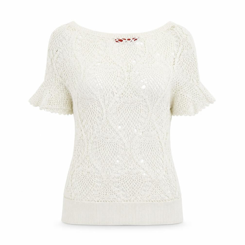 Influence Womens Ivory   Pullover Jumper Size M
