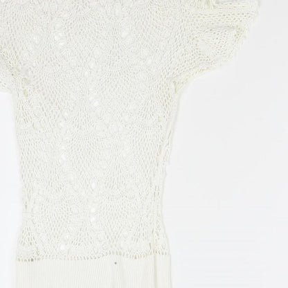 Influence Womens Ivory   Pullover Jumper Size M