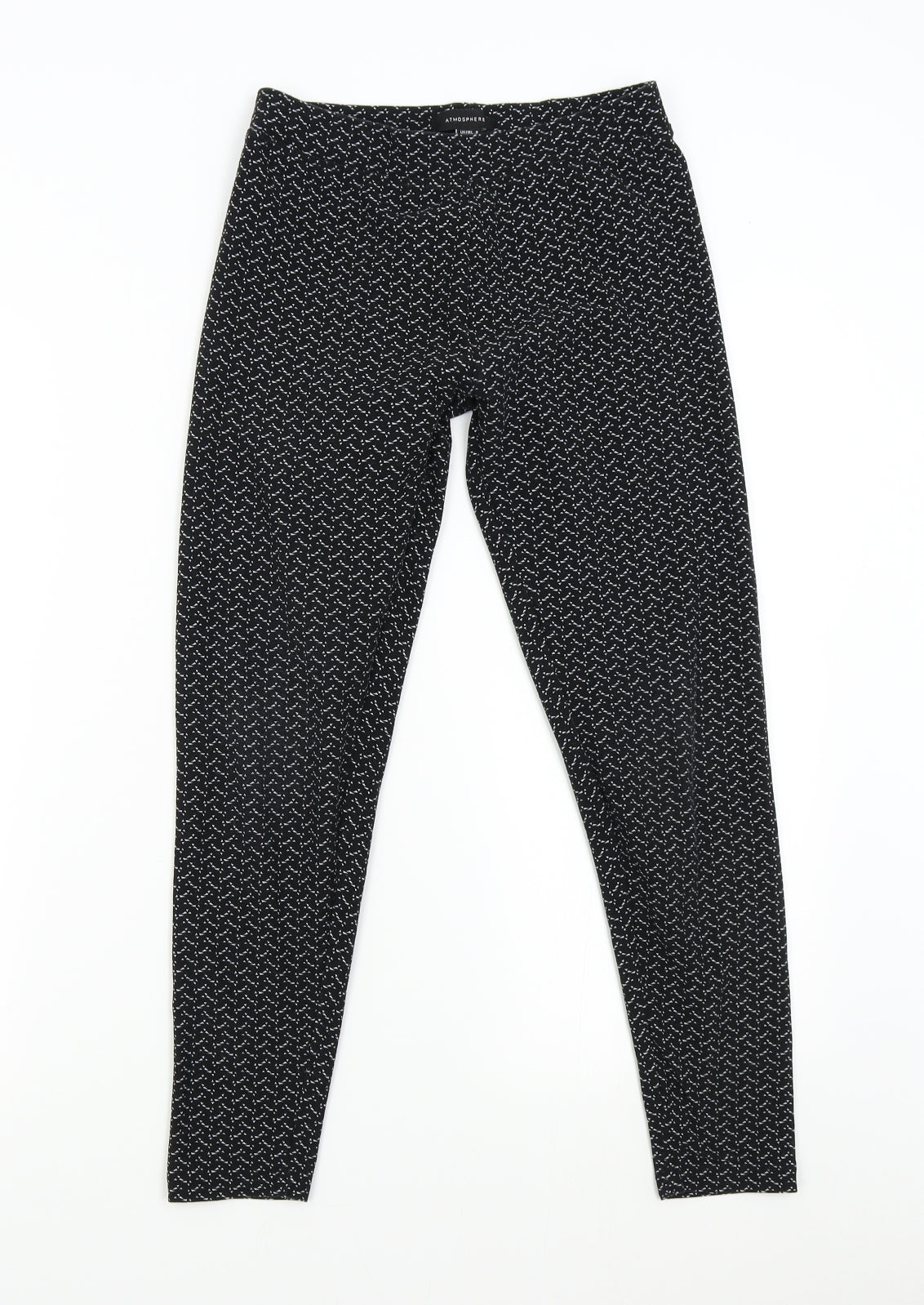 Primark Womens Black Geometric   Pyjama Pants Size 8