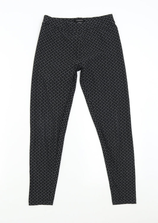 Primark Womens Black Geometric   Pyjama Pants Size 8