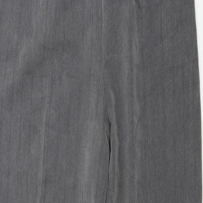 Preworn  Womens Grey Striped  Trousers  Size 12 L26 in