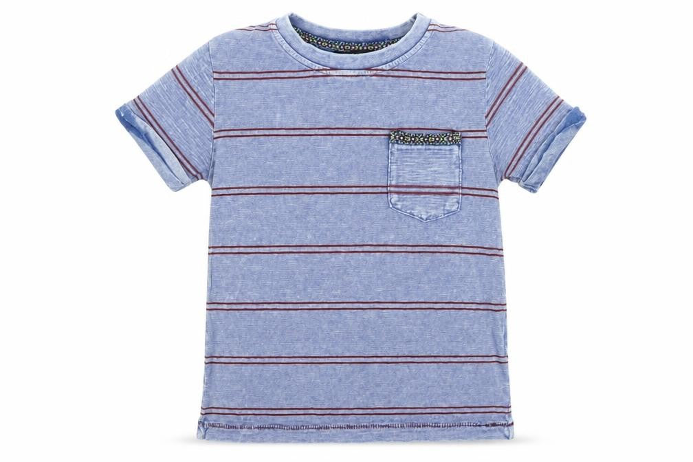 George  Girls Grey Striped  Basic T-Shirt Size 3-4 Years