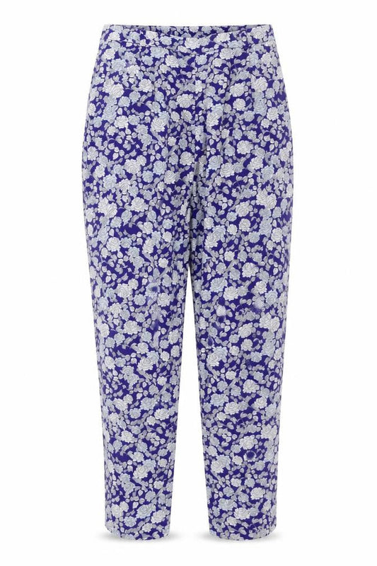 ASOS  Womens Blue Floral  Trousers  Size 12 L24 in