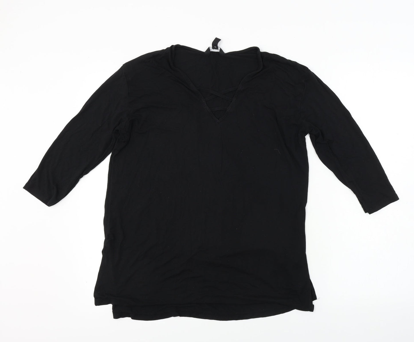 New Look  Womens Black   Basic T-Shirt Size 12