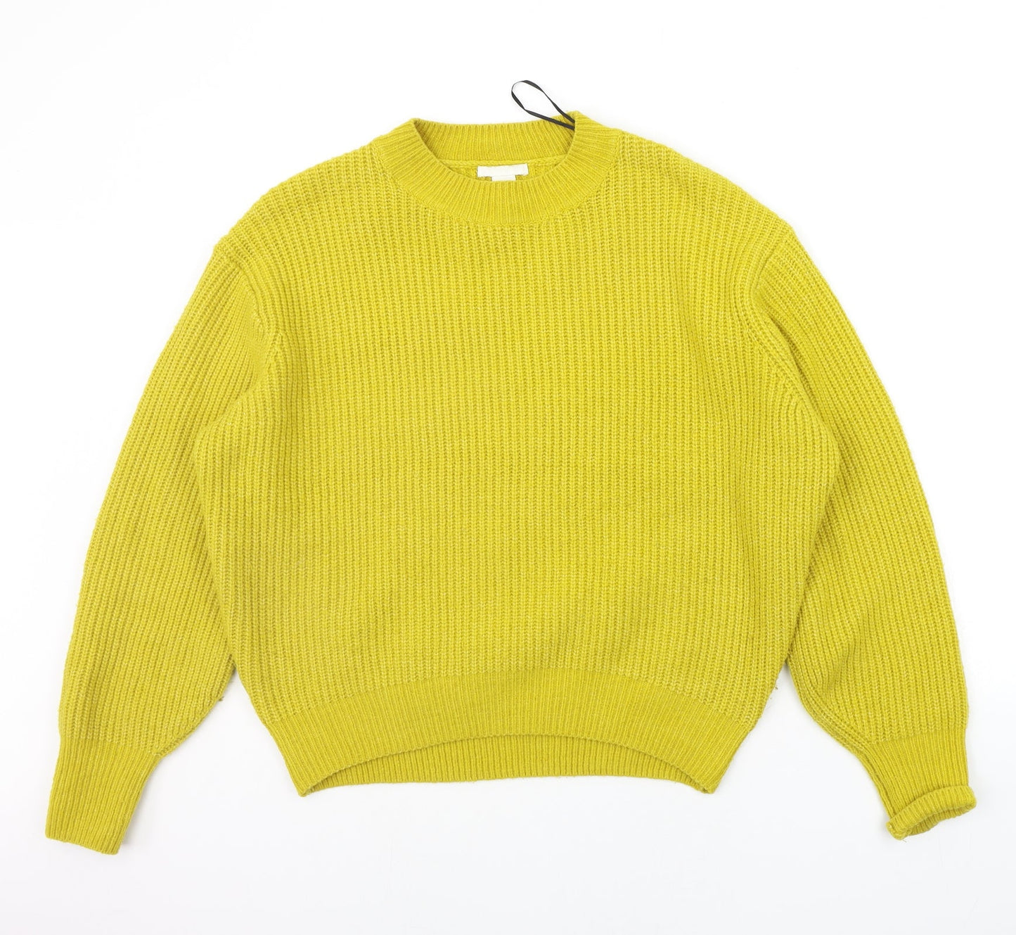 H&M Womens Yellow   Pullover Jumper Size XS