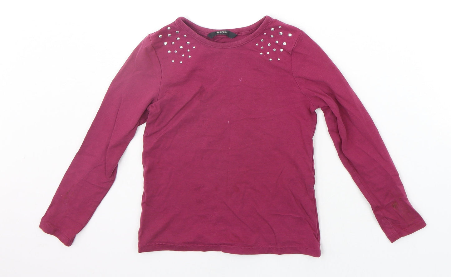 George Girls Purple   Basic Polo Size 5-6 Years