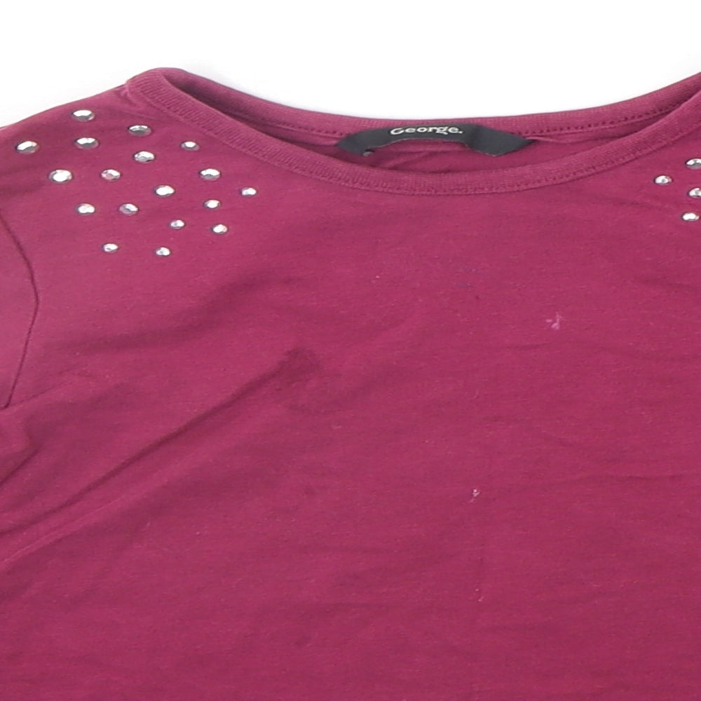 George Girls Purple   Basic Polo Size 5-6 Years