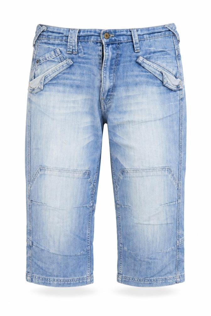 Denim & Co. Womens Blue   Cropped Trousers Size 36 in L21 in