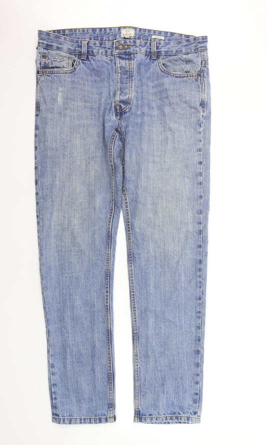 Easy Womens Blue   Straight Jeans Size 36 in L30 in