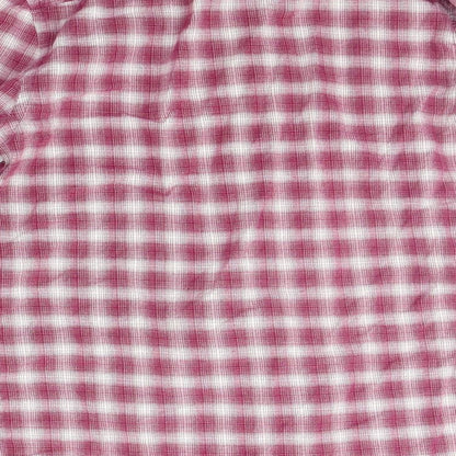 Preloved John Lewis Mens Purple Check   Button-Up Size M - Label