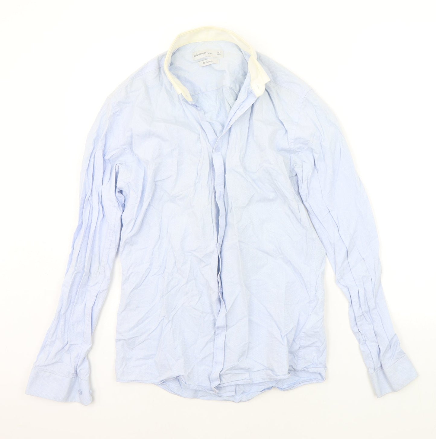 Cedar Wood State Mens Blue    Button-Up Size 15