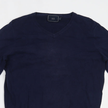 John Lewis Mens Blue   Pullover Jumper Size S