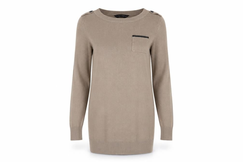 Dorothy Perkins Womens Beige   Pullover Sweatshirt Size 12