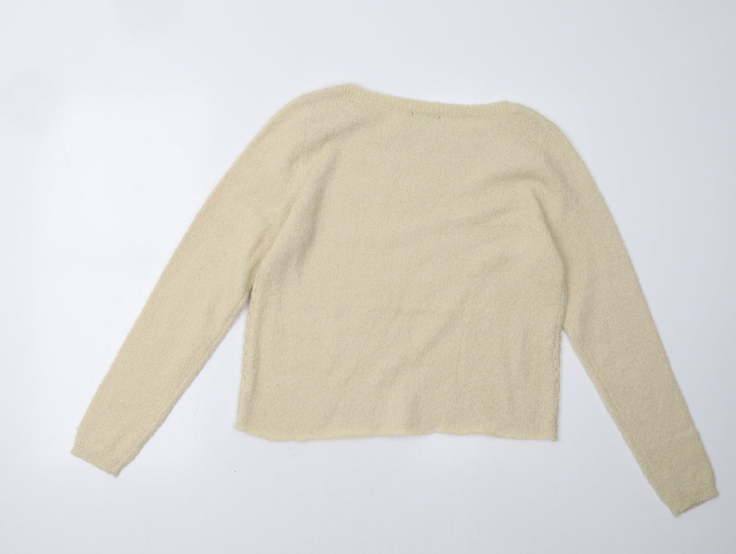 M&Co Womens Beige   Pullover Sweatshirt Size 12