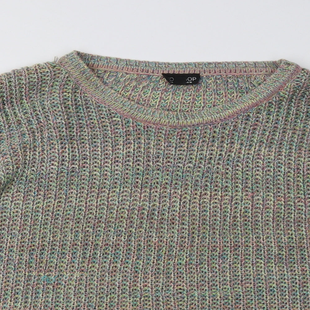 Topshop Womens Multicoloured   Pullover Sweatshirt Size 10