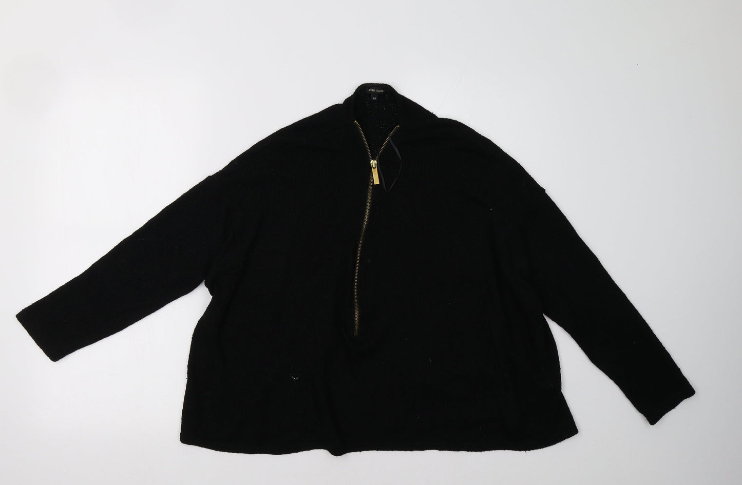 River Island Womens Black   Pullover Sweatshirt Size 14