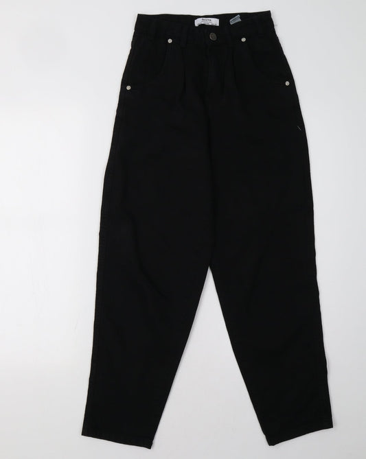 Bershka Womens Black   Mom Jeans Size 6 L29 in