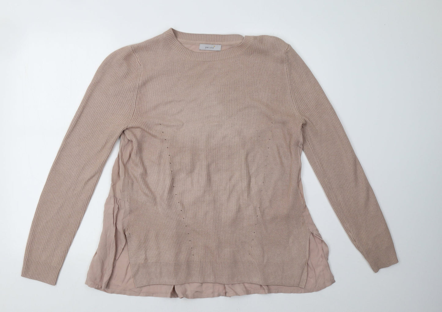 Marks and Spencer Womens Beige   Pullover Sweatshirt Size 12