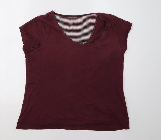 Marks and Spencer Womens Red    Pyjama Top Size 14