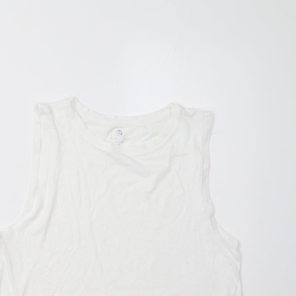 New Look Womens White   Basic Tank Size S