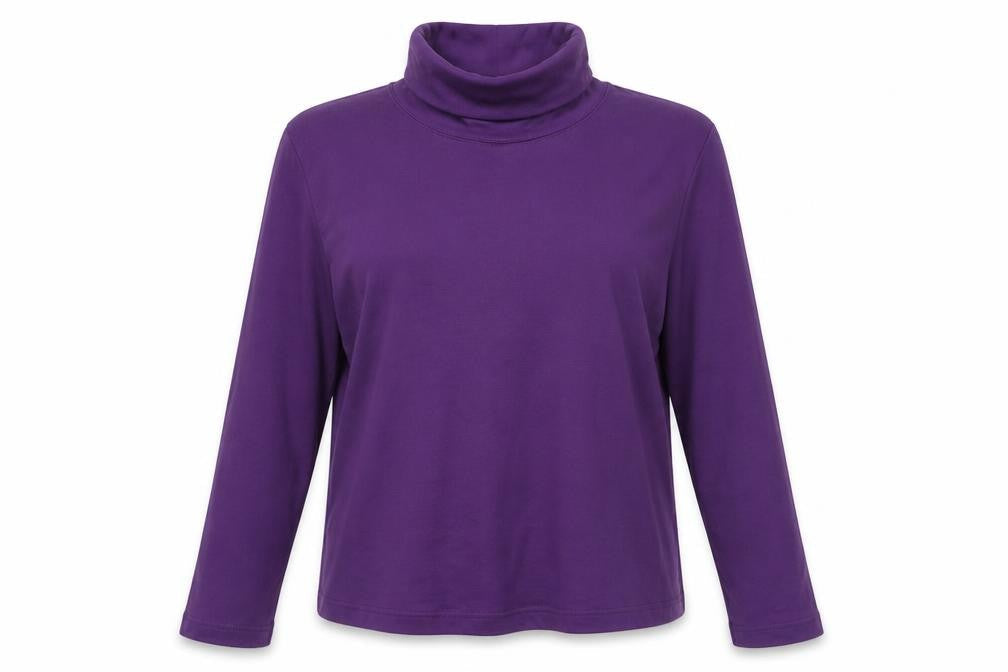janique Womens Purple   Pullover Sweatshirt Size XL