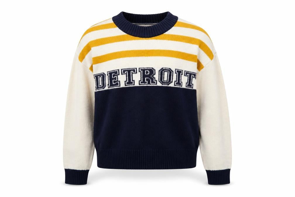 Matalan Girls Blue Striped  Pullover Sweatshirt Size 11 Years