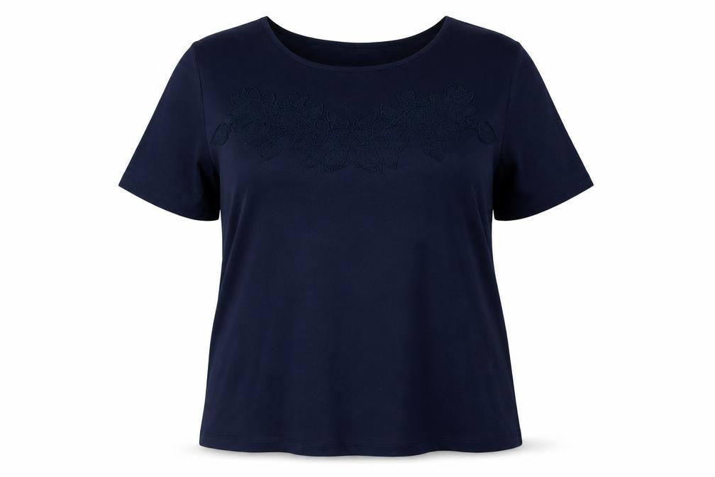 Nightingales Womens Blue   Basic T-Shirt Size 16