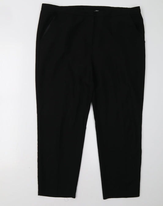 ASOS Womens Black   Trousers  Size 14 L28 in
