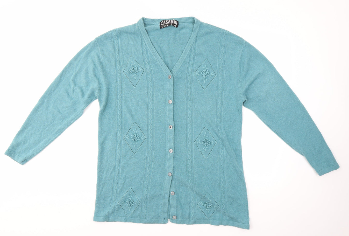 Casamia Womens Blue   Cardigan Jumper One Size