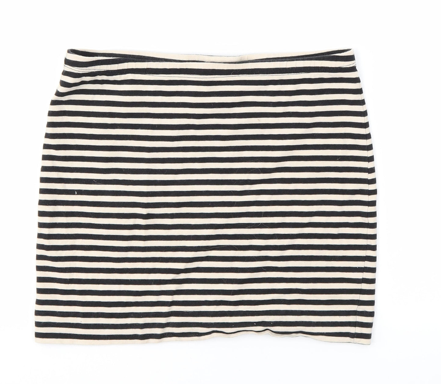 H&M Womens Multicoloured Striped  Cropped Blouse Size S