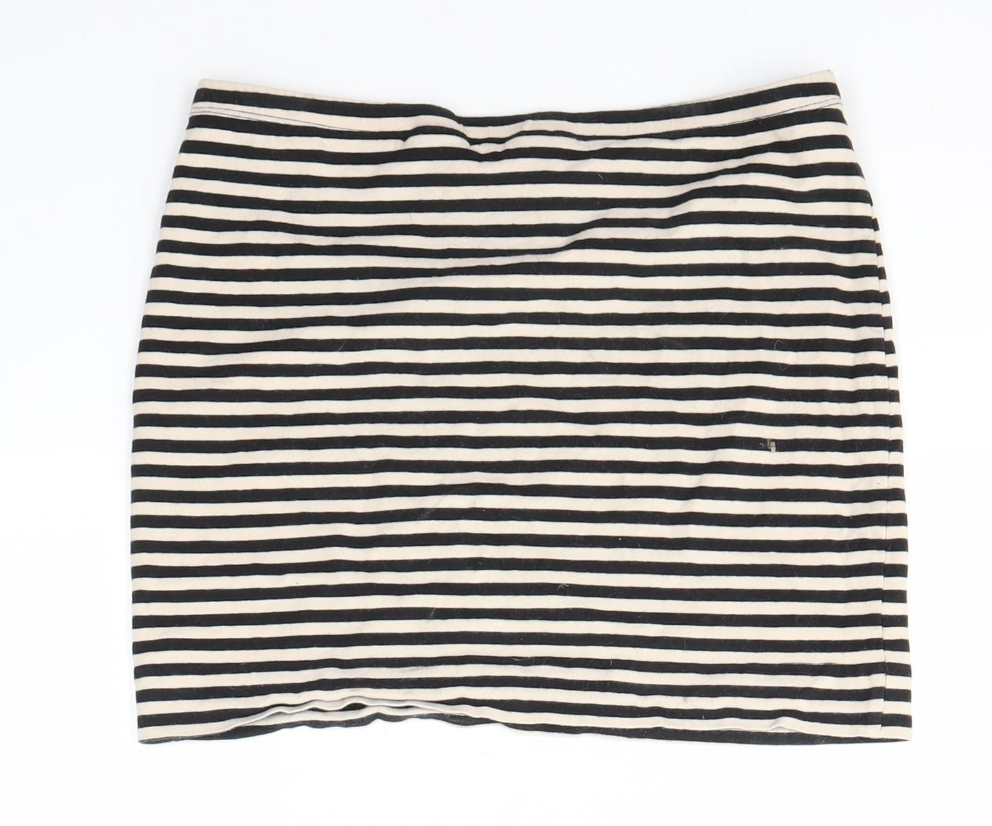 H&M Womens Multicoloured Striped  Cropped Blouse Size S