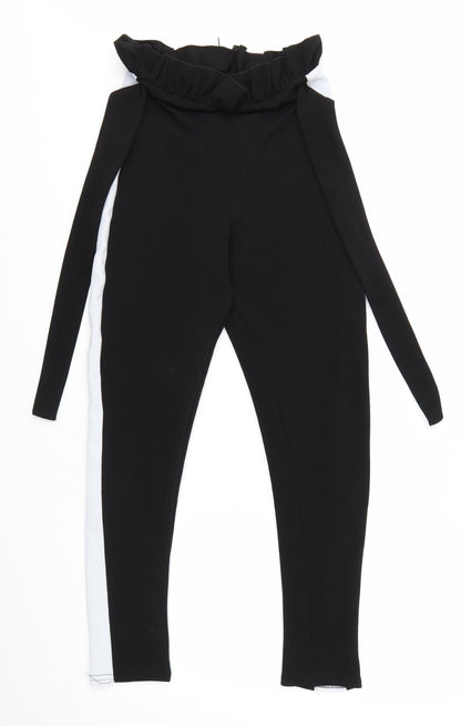 PRETTYLITTLETHING Womens Black   Dress Pants Trousers Size 8 L27 in