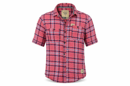 Next Mens Pink Check   Button-Up Size S